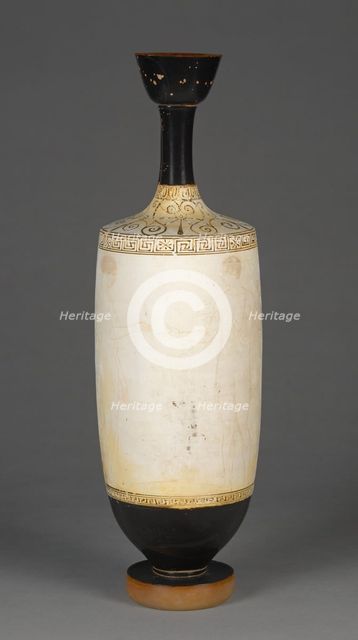 Attic White-Ground Lekythos, about 435-430 BC. Creator: Achilles Painter.