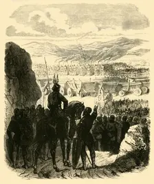 Attila on the Pyre, after His Defeat by Aetius (453AD), 1890. Creator: Unknown
