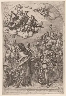 Attila at the Gates of Rome, 1649. Creator: Giovanni Battista Bracelli