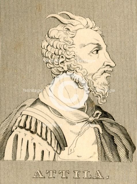 'Attila', (c406-453), 1830. Creator: Unknown.
