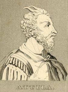 Attila (c406-453), 1830. Creator: Unknown