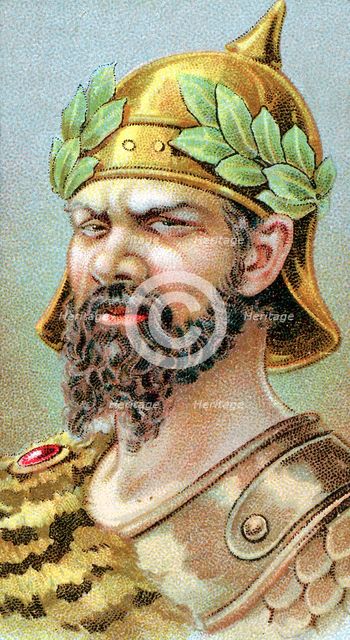 Attila (c406-453) King of the Huns from 434, 19th century. Artist: Unknown