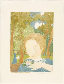 Attitudes are Easy and Chaste, plate two from Love, 1898, published 1899. Creator: Maurice Denis