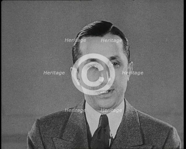 Attorney General of New Jersey David Theodore Wilentz Making a Statement During the Lind..., 1930s. Creator: British Pathe Ltd.