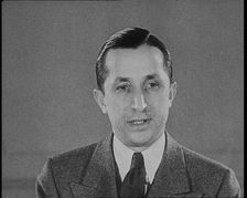 Attorney General of New Jersey David Theodore Wilentz Making a Statement During the Lind..., 1930s. Creator: British Pathe Ltd
