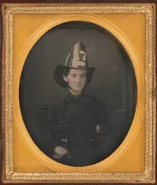 Attributed Portrait of Nathaniel Currier, about 1858. Creator: Charles Henry Williamson