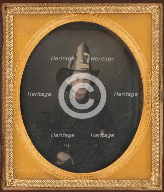 Attributed Portrait of Nathaniel Currier, about 1858. Creator: Charles Henry Williamson.