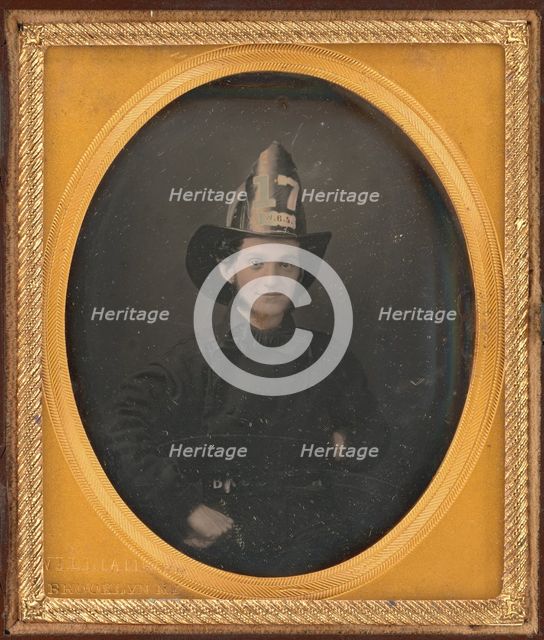 Attributed Portrait of Nathaniel Currier, about 1858. Creator: Charles Henry Williamson.