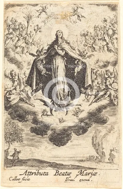 Attributes of the Virgin, in or after 1630. Creator: Jacques Callot.