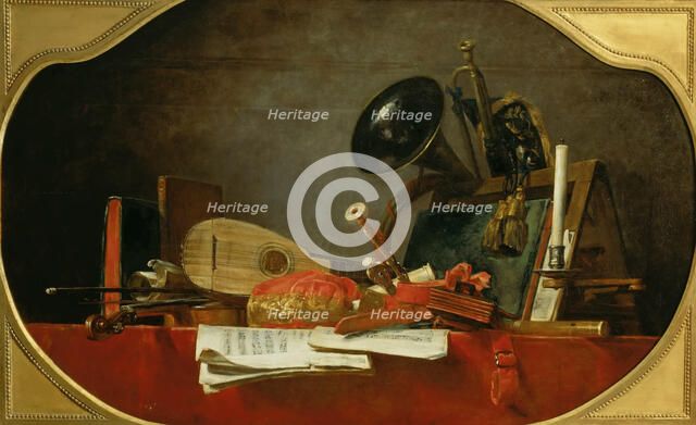 Attributes of Music, 1765. Creator: Chardin, Jean-Baptiste Siméon (1699-1779).