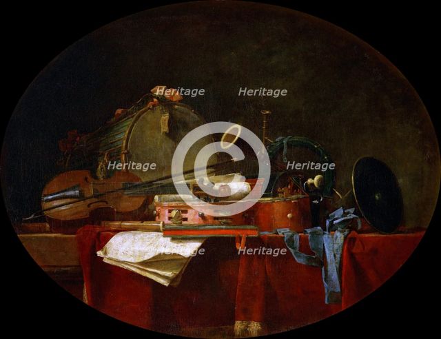 Attributes of Music, 1767. Creator: Chardin, Jean-Baptiste Siméon (1699-1779).