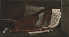 Attributes of Music, 1863. Creator: François Bonvin (French, 1817-1887)