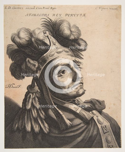 Atabalipa, Roi du Pérou, ca. 1634-37. Creator: Jerôme David.