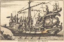 Atalata condoti da Diana. Creator: Balthasar Moncornet