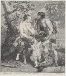 Atalanta and Meleager, ca. 1670-90. Creator: Johann Gottfried Bartsch