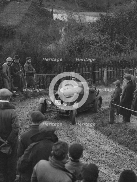 ATC Special of AT Clarke competing in the MCC Exeter Trial, Ibberton Hill, Dorset, 1930. Artist: Bill Brunell.