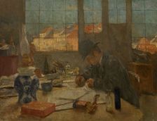 Atelier, 1892. Creator: Evrard Larock
