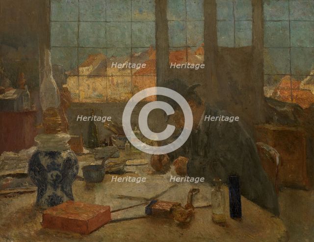 Atelier, 1892. Creator: Evrard Larock.