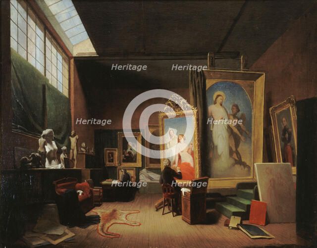 Atelier d'Ary Scheffer, rue Chaptal, 1851. Creator: Lamme, Arie Johannes (1812-1900).