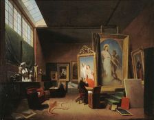 Atelier d'Ary Scheffer, rue Chaptal, 1851. Creator: Lamme, Arie Johannes (1812-1900)