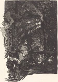 Atelier de magisserie aux Gobelins, published 1901. Creator: Auguste Lepere