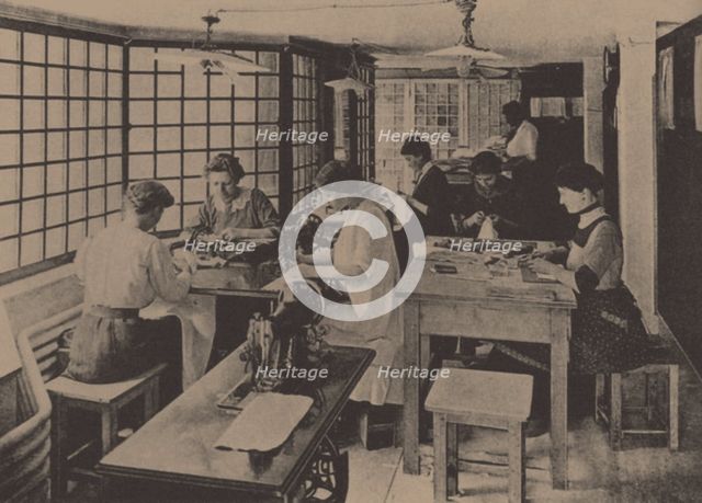 Atelier of the Goldman & Salatsch House Store in Vienna, c. 1910.
