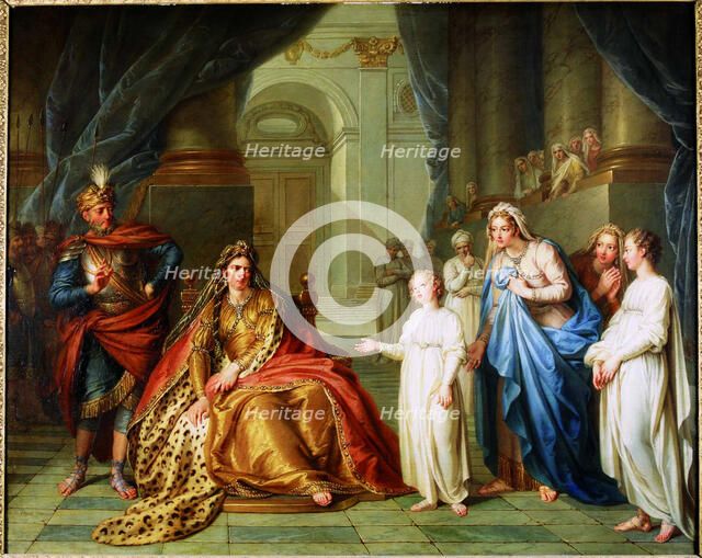 Athaliah and Jehoash, 1741. Creator: Coypel, Charles-Antoine (1694-1752).