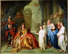 Athaliah and Jehoash, 1741. Creator: Coypel, Charles-Antoine (1694-1752)