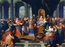 Athaliah Expelled from the Temple painted before 1697. Artist: Antoine Coypel