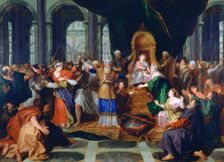 Athaliah Expelled from the Temple painted before 1697. Artist: Antoine Coypel