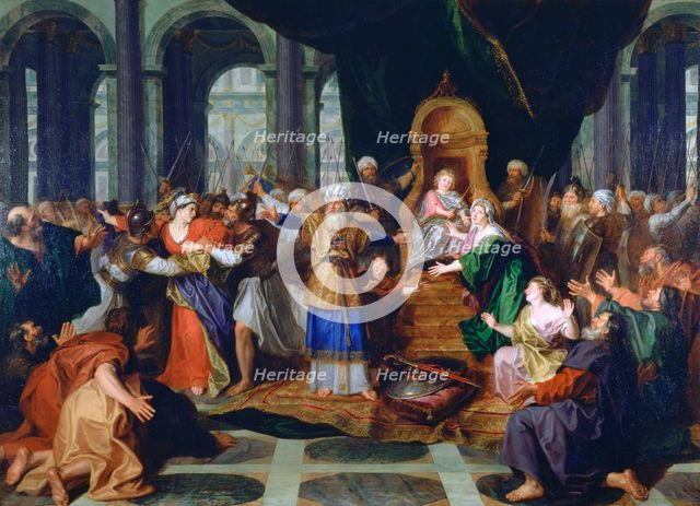 'Athaliah Expelled from the Temple', painted before 1697. Artist: Antoine Coypel