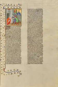 Athaliah, Queen of Judah, Dragged from the Temple, about 1413-1415. Creators: Boucicaut Master, Workshop of the Boucicaut Master