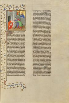 Athaliah, Queen of Judah, Dragged from the Temple, about 1413-1415. Creators: Boucicaut Master, Workshop of the Boucicaut Master