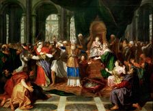 Athalie chassée du temple (Athaliah Expelled from the Temple), before 1697. Creator: Coypel, Antoine (1661-1722)