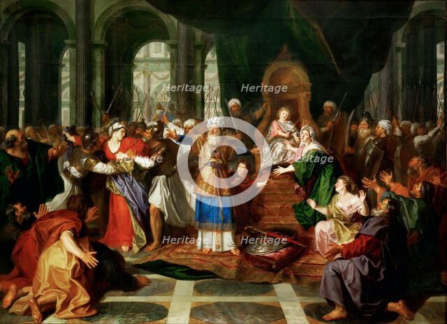 Athalie chassée du temple (Athaliah Expelled from the Temple), before 1697. Creator: Coypel, Antoine (1661-1722).