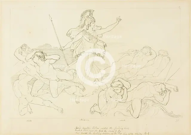 Athena and the Winds, n.d. Creator: John Flaxman.