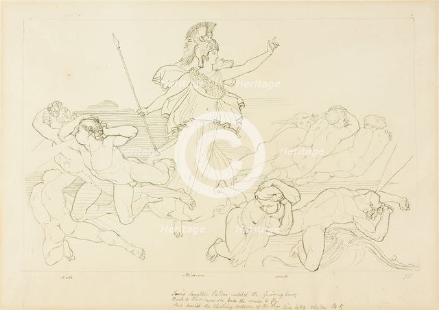 Athena and the Winds, n.d. Creator: John Flaxman.