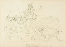 Athena and the Winds, n.d. Creator: John Flaxman