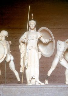 Athena from part of the West Pediment of the Temple of Aphaia, Aegina, Greece, c500 - 480 BC