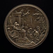 Athena Introducing the Personification of Painting into the Circle of the Liberal Arts, c. 1600. Creator: Unknown