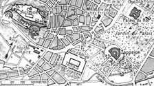 Athenes vue en avion; Plan correspondant a la photographie ci-dessous 1916. Creator: Unknown