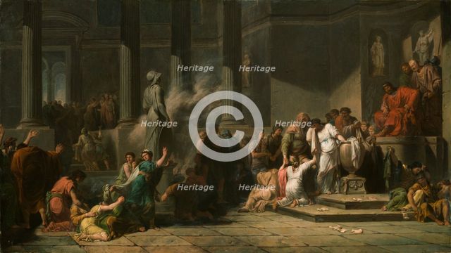 'Athenian Girls Drawing Lots', 18th century. Artist: Jean Francois Pierre Peyron.