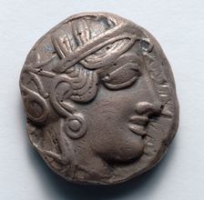 Athenian Tetradrachm, 400s BC. Creator: Unknown