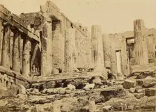 Athens - Acropolis, Propylea from the west, 1865. Creator: Konstantinos Dimitriou