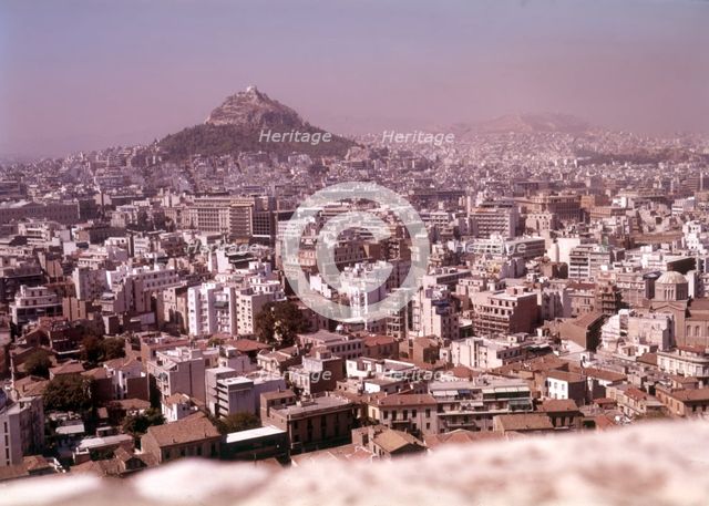Athens from the Acropolis, Greece, c1955. Creator: Arthur Charles Kirby Ware.