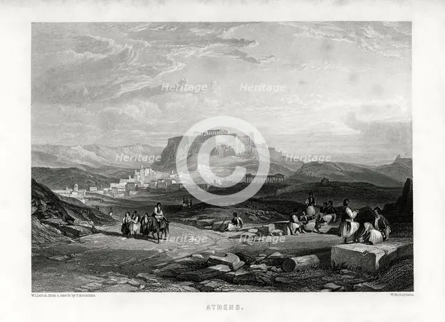 'Athens', Greece, 1887. Artist: W Richardson