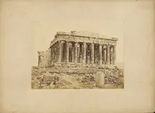 Athens - Parthenon, western facade, 1865. Creator: Konstantinos Dimitriou