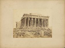 Athens - Parthenon, western facade, 1865. Creator: Konstantinos Dimitriou