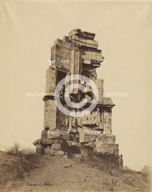 Athens - Philopappos monument, 1865. Creator: Konstantinos Dimitriou.