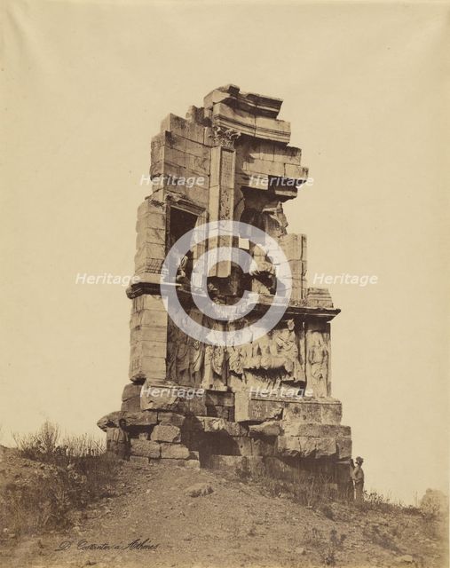 Athens - Philopappos monument, 1865. Creator: Konstantinos Dimitriou.